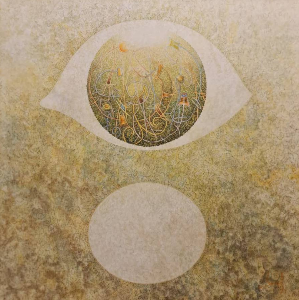 Suneet Ghildial | Time & Life | Acrylic on canvas | 36x36 Inches | 2014