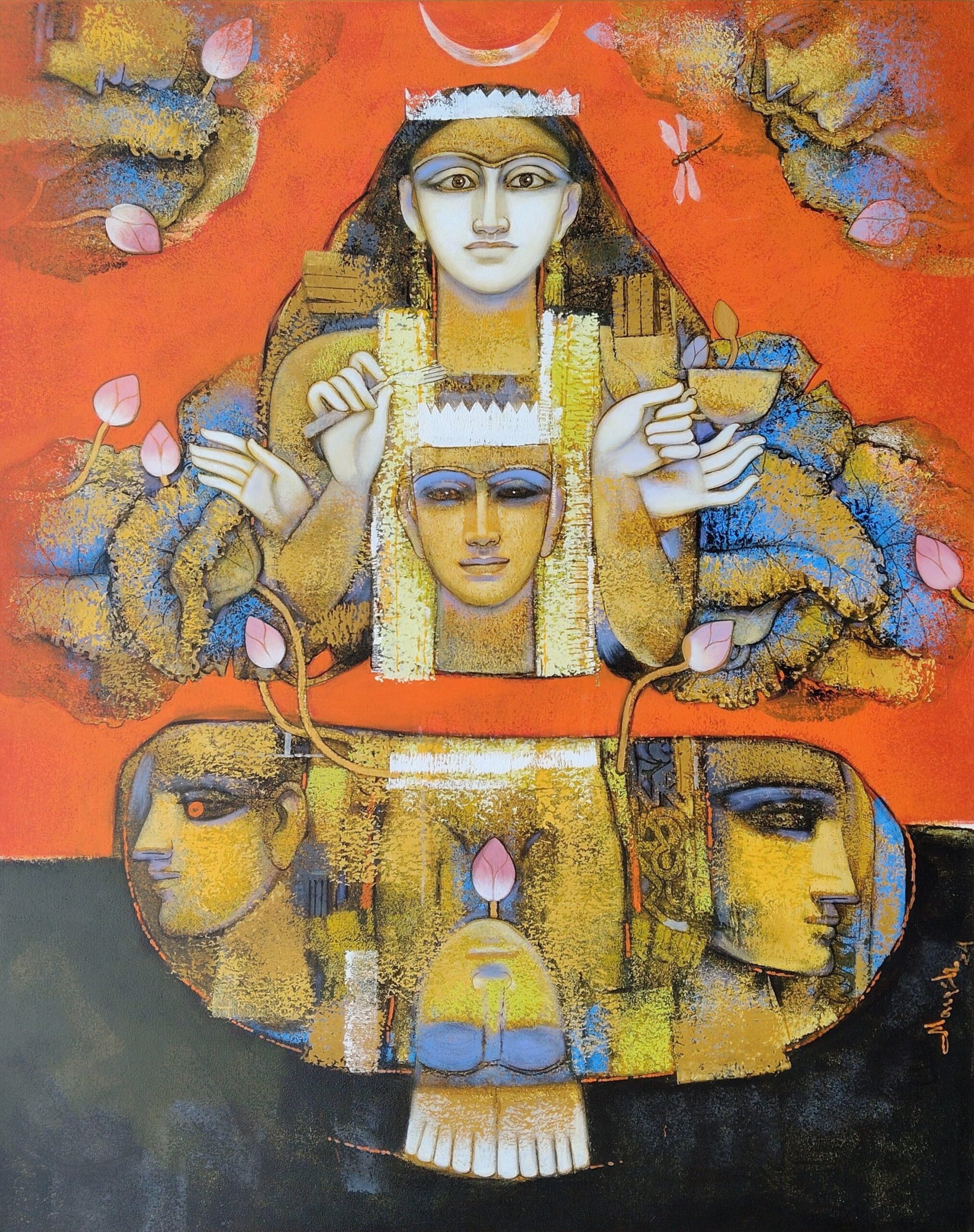 Manash Ranjan Jena | Acrylic on canvas | 60x48 Inches | 2024