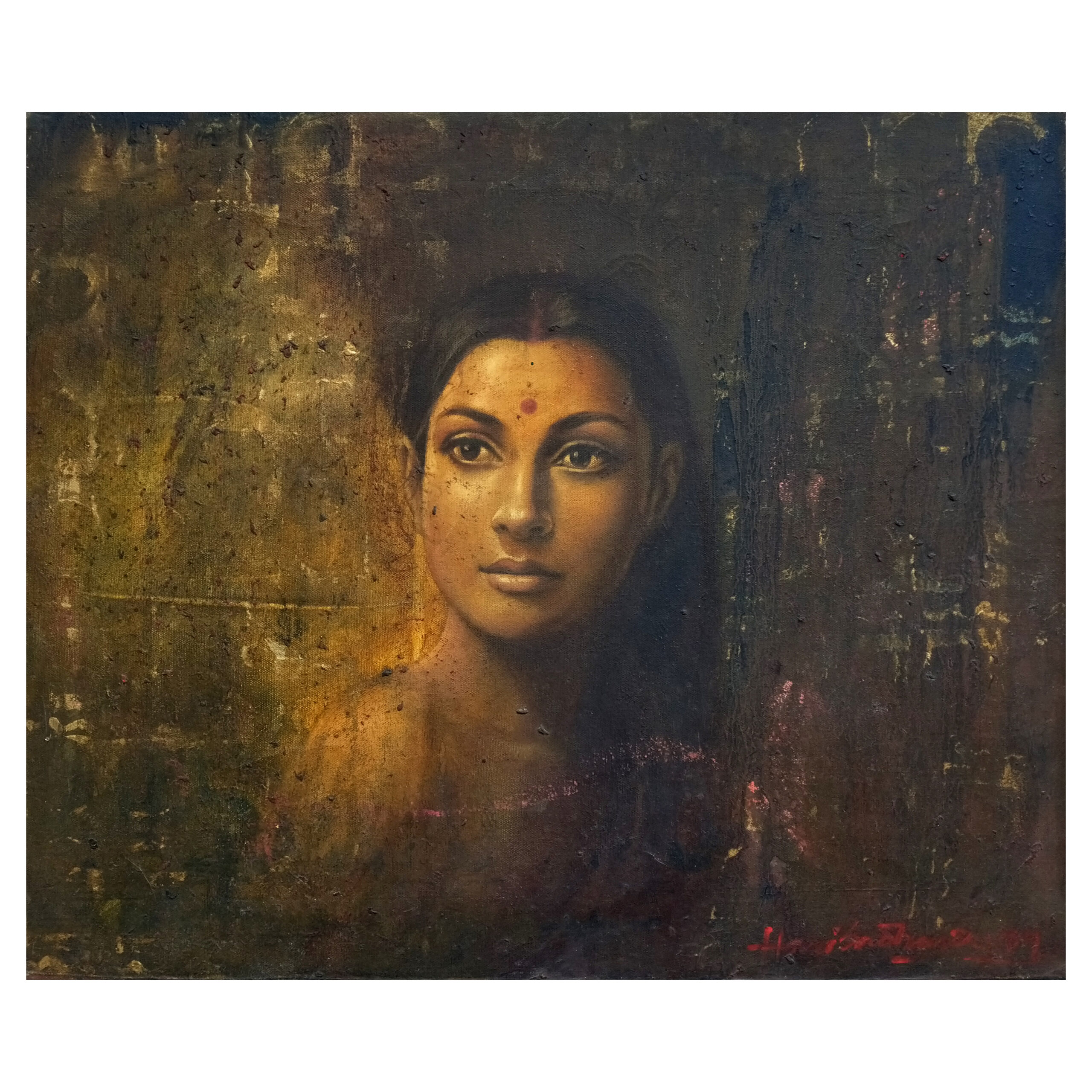 Harisadhan Dey | Rhythm Divine | Oil on canvas | 20x24 Inches | 2009