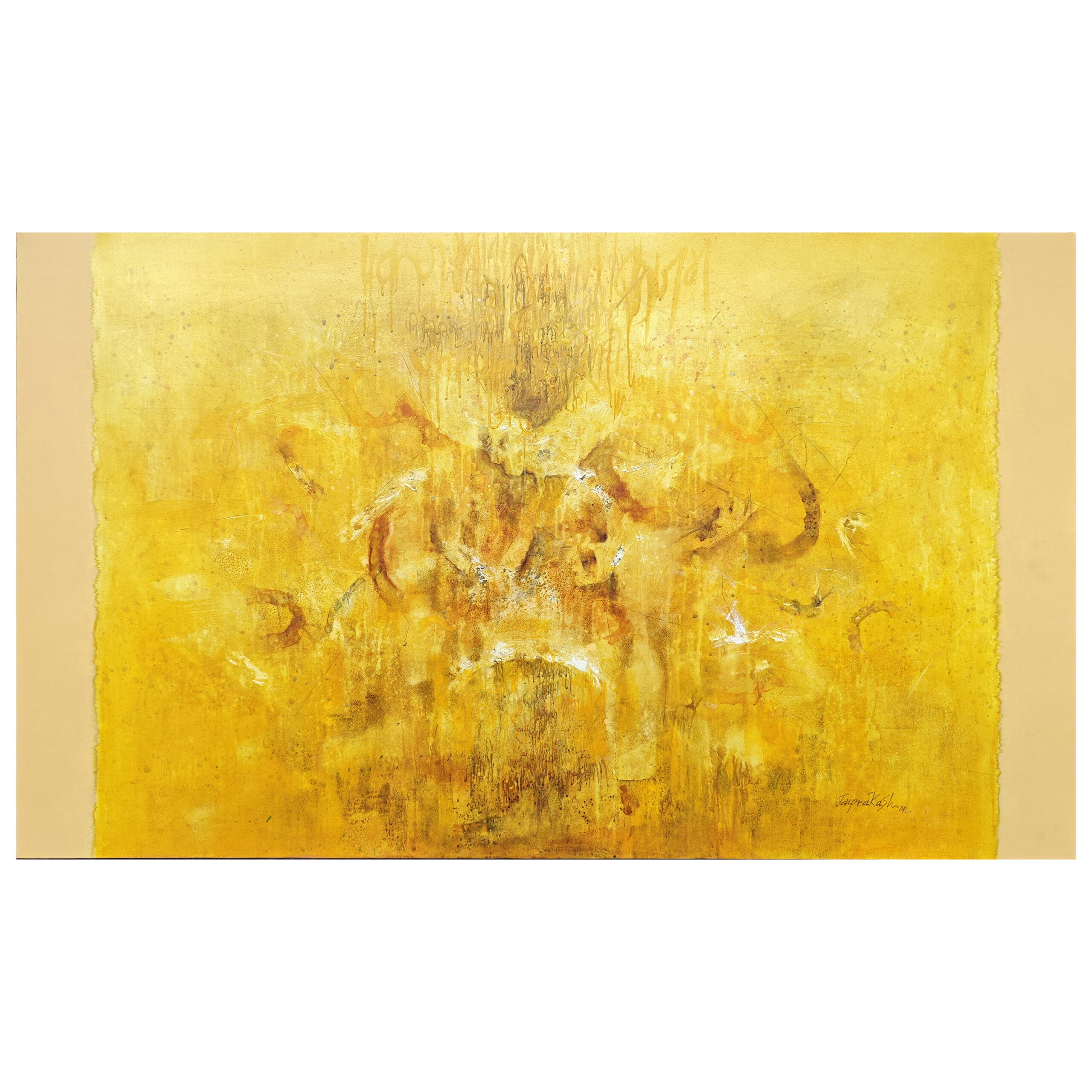 Jaiprakash Chouhan | Sound of silence 2 | Acrylic on canvas | 36X60 Inches | 2024