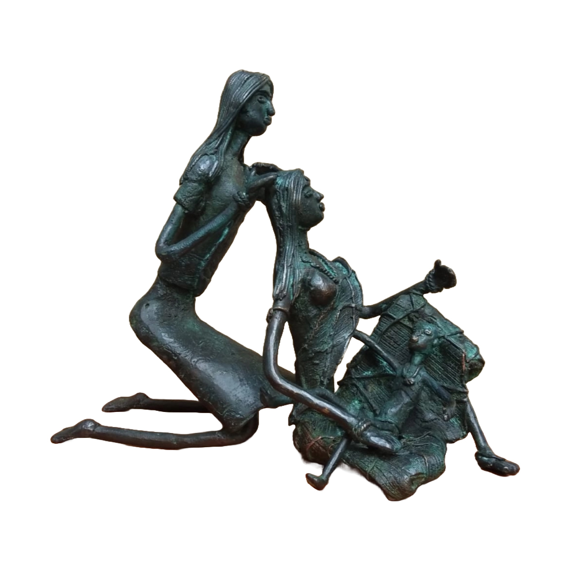 Provat Majhi | Relaxing | Bronze | 10x6x12 Inches